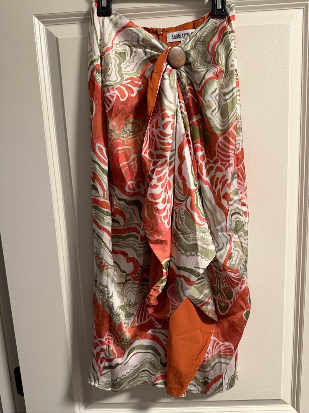 Andrea Iyamah Behati Abstract mushroom print skirt